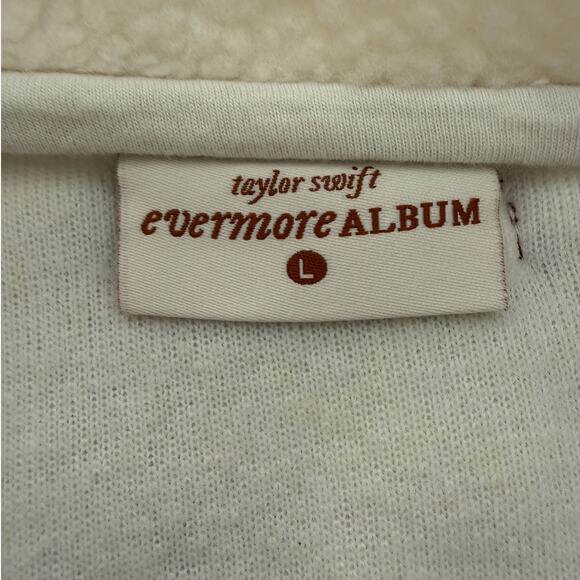 TAYLOR SWIFT NWT | Life is a Willow Zip Up Sherpa Fleece Coat Jacket | size L - Picture 5 of 8